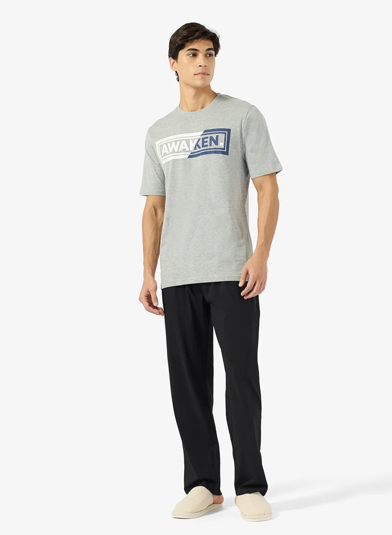 Seventy Five  Regular fit tee and Pant set for Men | Best Price UAE